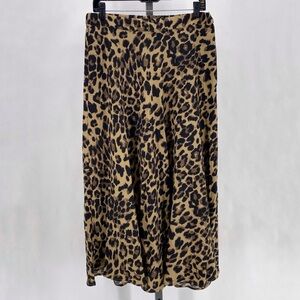 Emmie Rose tan & black leopard print skirt